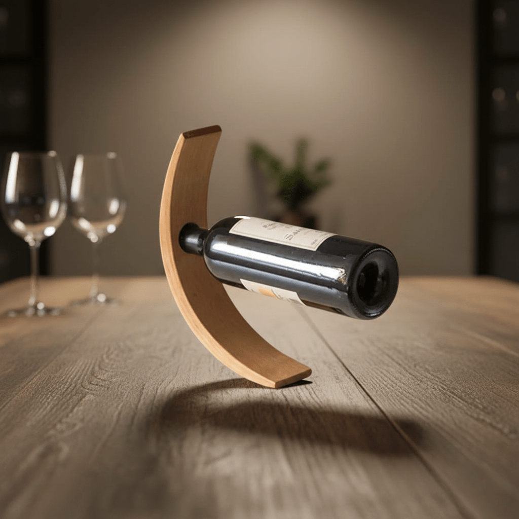 Hom & Ember – Elegant Bamboo Wine Rack for Stylish Entertaining with Timeless Charm - Hom & Ember