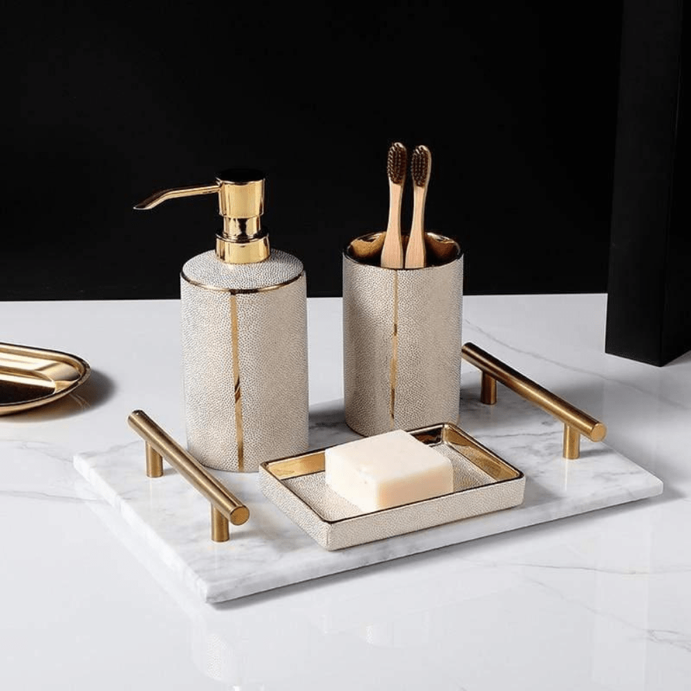Hom & Ember – Elegant Bathroom Accessory Set for a Refined Look - Hom & Ember