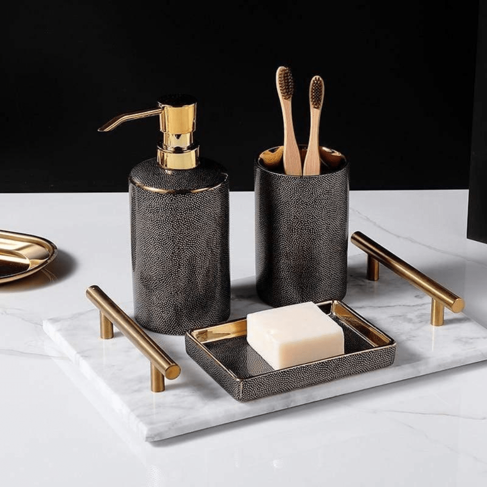 Hom & Ember – Elegant Bathroom Accessory Set for a Refined Look - Hom & Ember