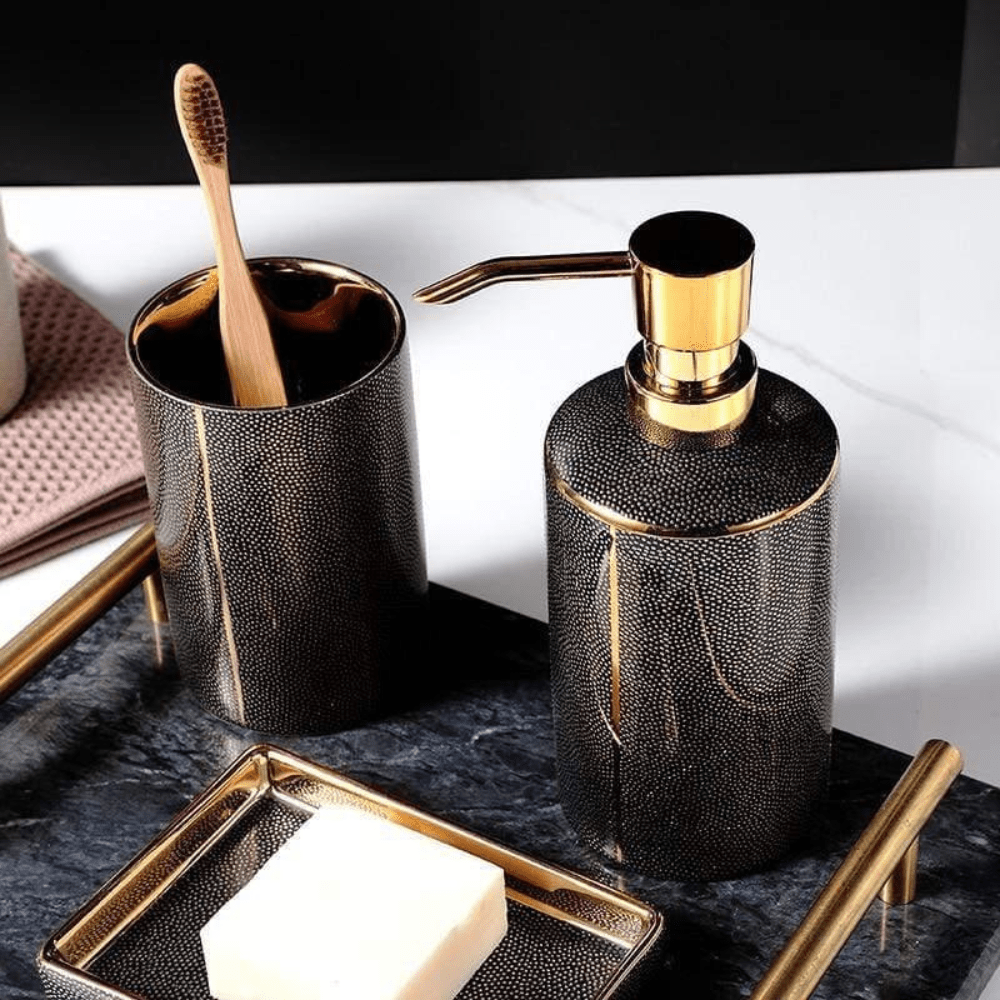 Hom & Ember – Elegant Bathroom Accessory Set for a Refined Look - Hom & Ember