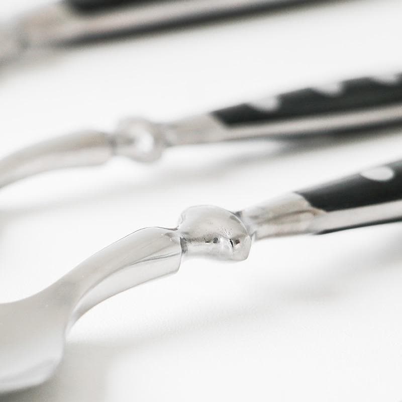 Hom & Ember – Elegant Black Stainless Steel Cutlery Set for a Sophisticated Dining Experience - Hom & Ember