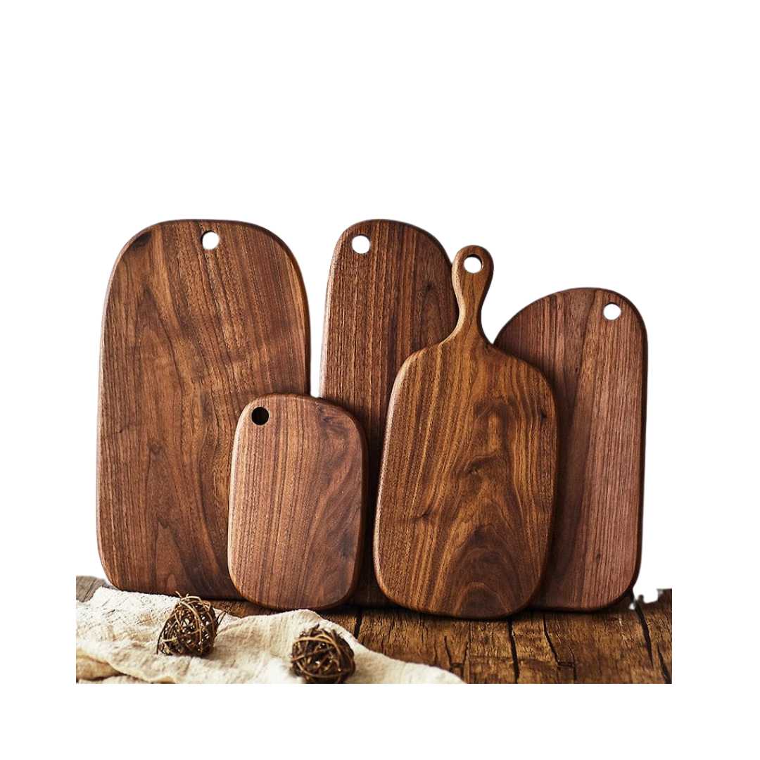 Hom & Ember – Elegant Black Walnut Chopping Board for Culinary Masterpieces - Hom & Ember