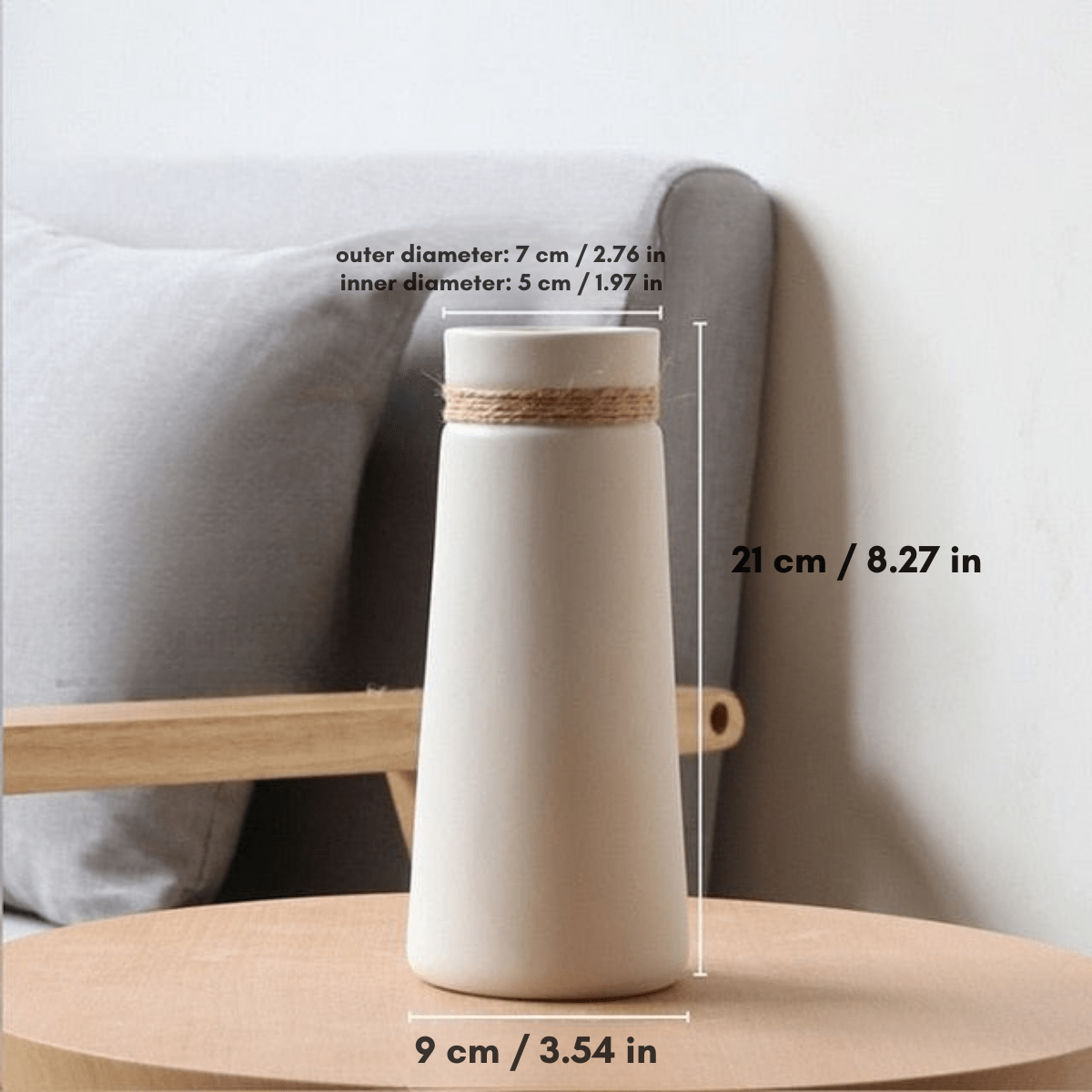 Hom & Ember – Elegant Boho - Inspired Ceramic Vase for a Touch of Modern Sophistication - Hom & Ember