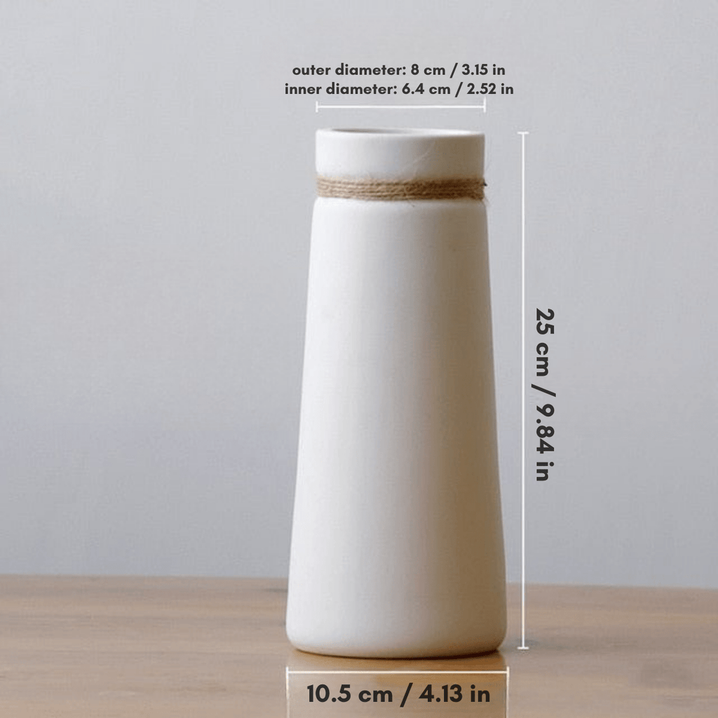 Hom & Ember – Elegant Boho - Inspired Ceramic Vase for a Touch of Modern Sophistication - Hom & Ember