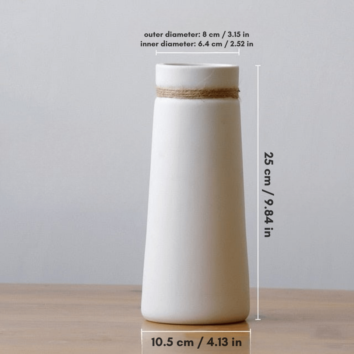 Hom & Ember – Elegant Boho - Inspired Ceramic Vase for a Touch of Modern Sophistication - Hom & Ember