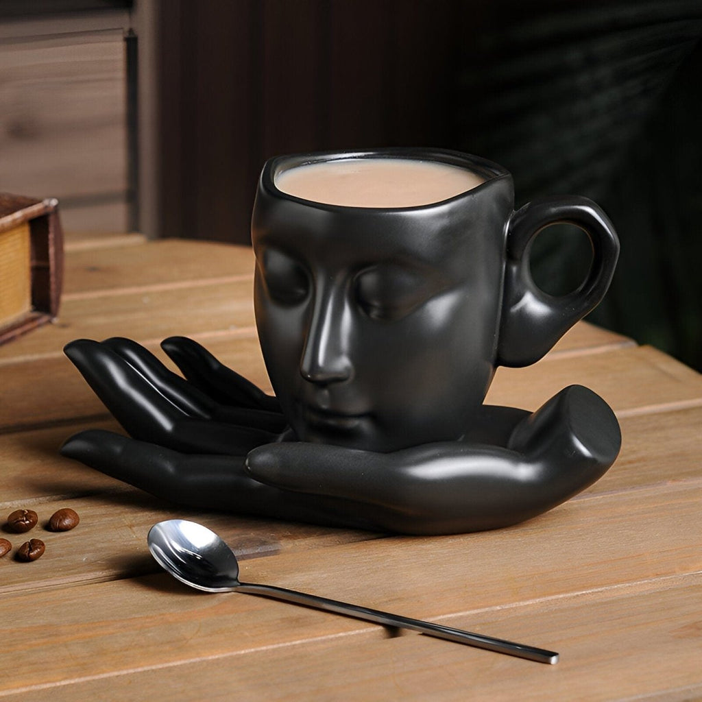 Hom & Ember – Elegant Ceramic Coffee Set for a Serene Ambiance - Hom & Ember