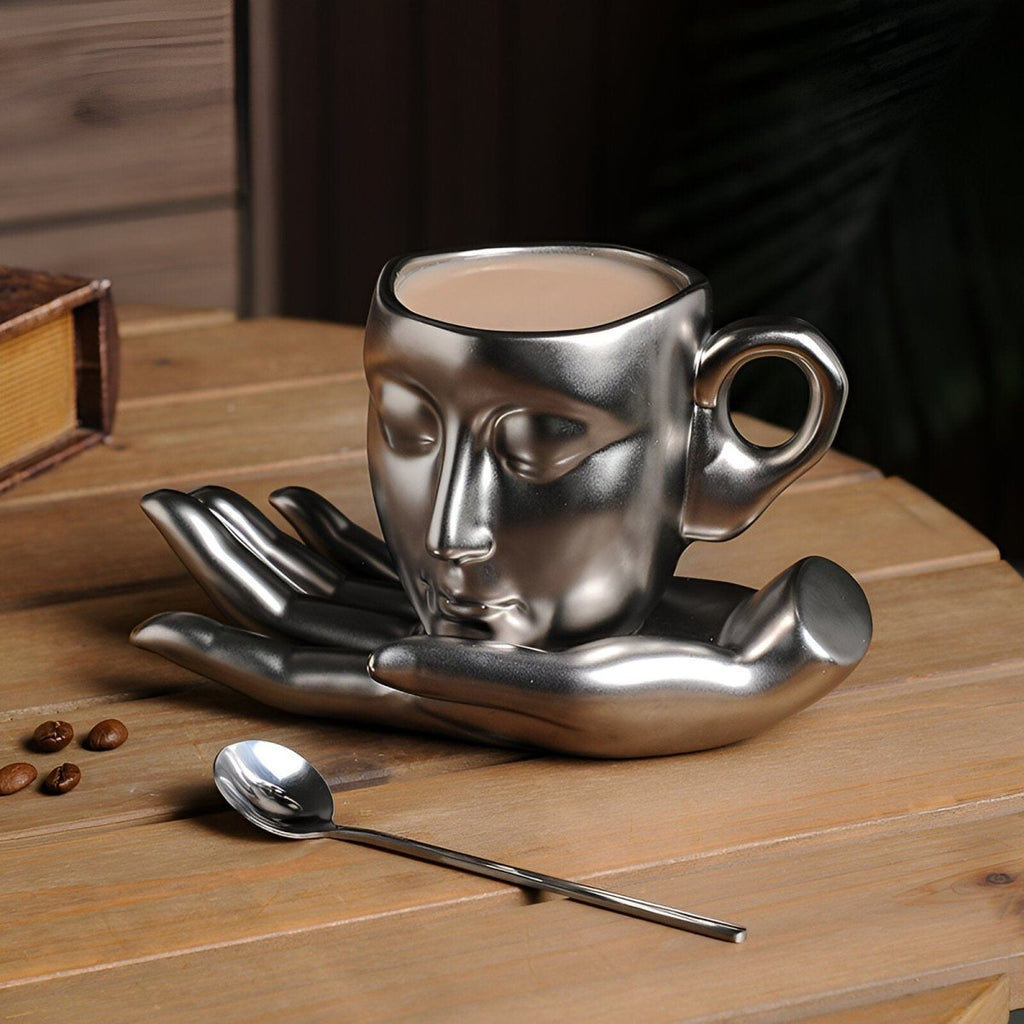 Hom & Ember – Elegant Ceramic Coffee Set for a Serene Ambiance - Hom & Ember