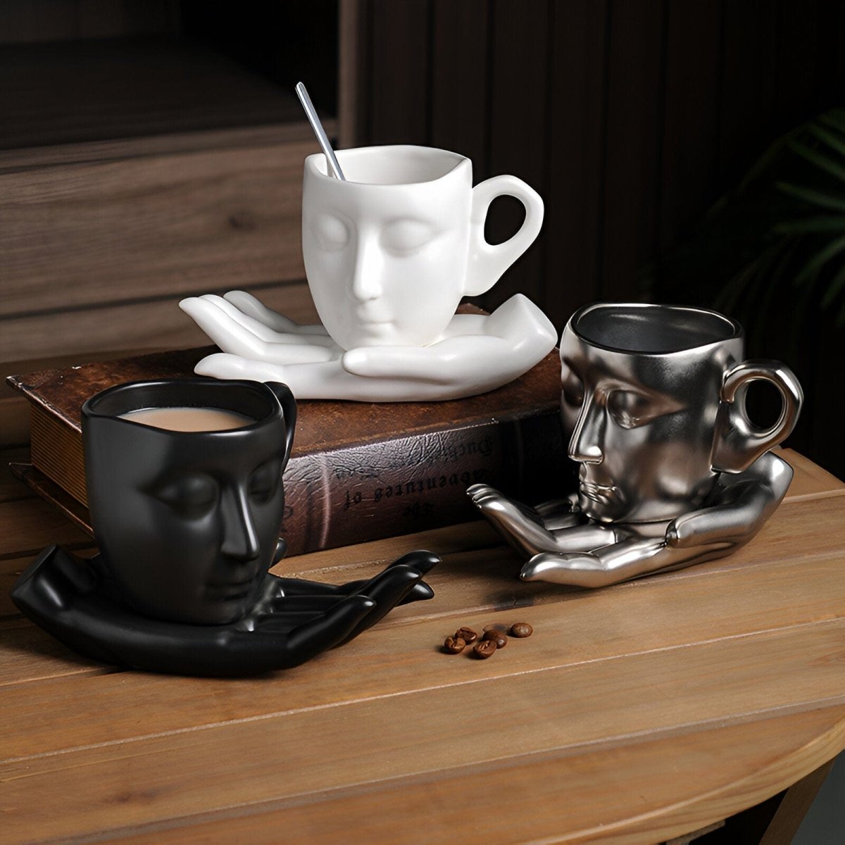 Hom & Ember – Elegant Ceramic Coffee Set for a Serene Ambiance - Hom & Ember