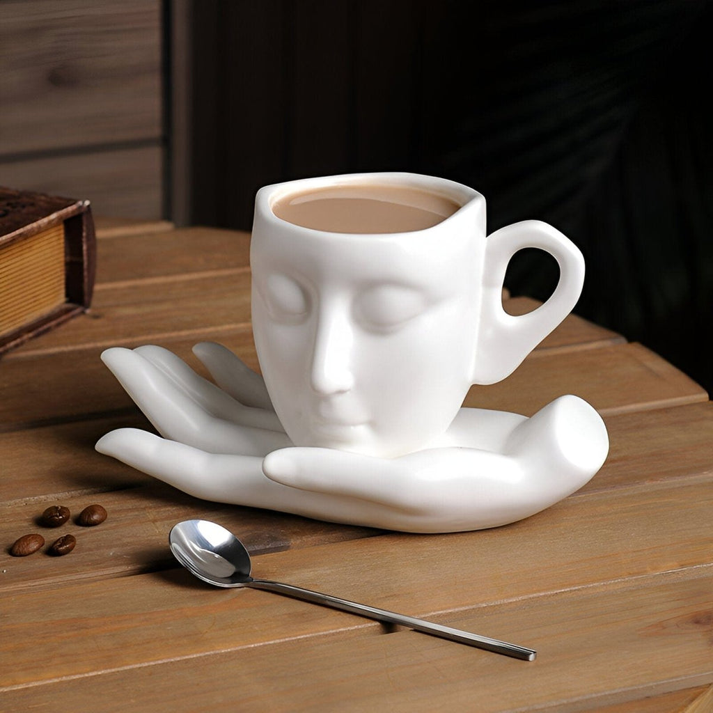 Hom & Ember – Elegant Ceramic Coffee Set for a Serene Ambiance - Hom & Ember