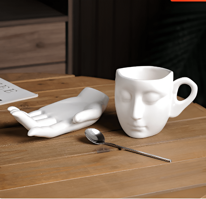 Hom & Ember – Elegant Ceramic Coffee Set for a Serene Ambiance - Hom & Ember