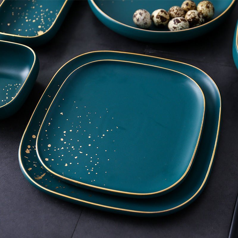 Hom & Ember – Elegant Ceramic Dinnerware Set for Stylish Dining and Timeless Table Setting - Hom & Ember