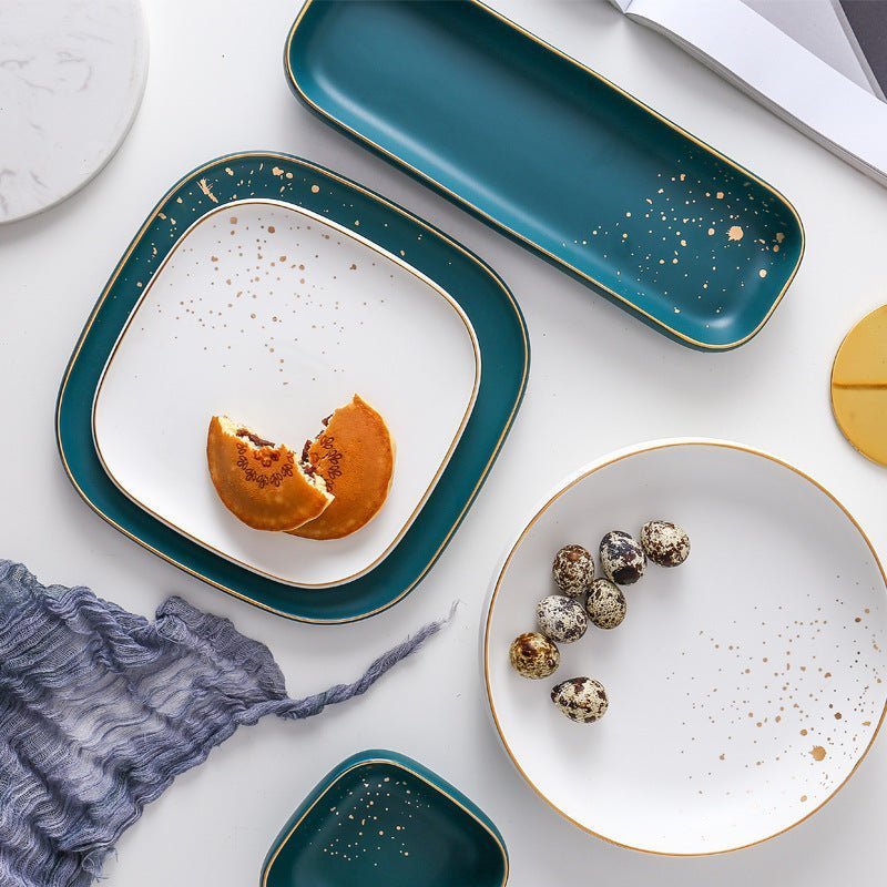 Hom & Ember – Elegant Ceramic Dinnerware Set for Stylish Dining and Timeless Table Setting - Hom & Ember