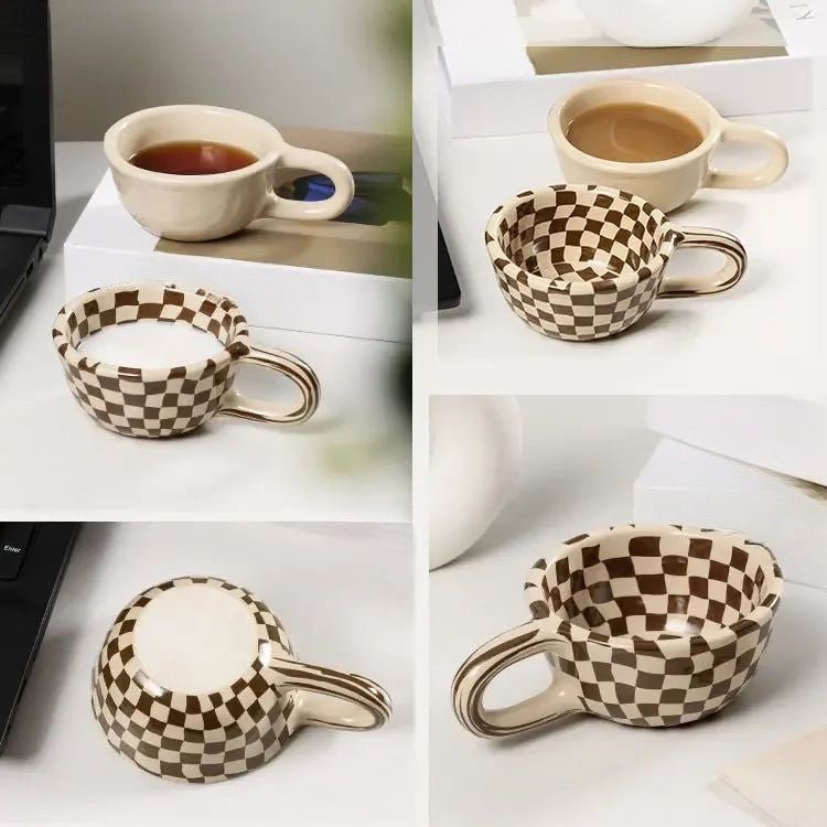 Hom & Ember – Elegant Ceramic Mug in Stylish Earthy Tones, Perfect for a Serene Ambiance - Hom & Ember