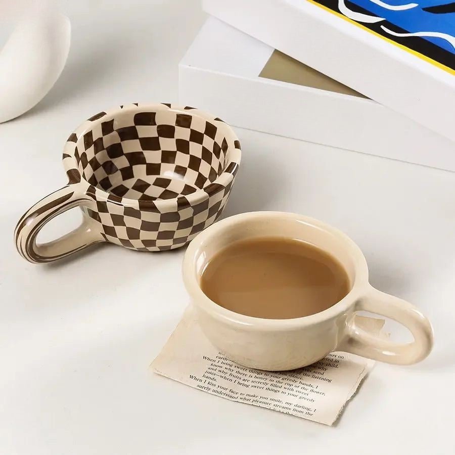 Hom & Ember – Elegant Ceramic Mug in Stylish Earthy Tones, Perfect for a Serene Ambiance - Hom & Ember