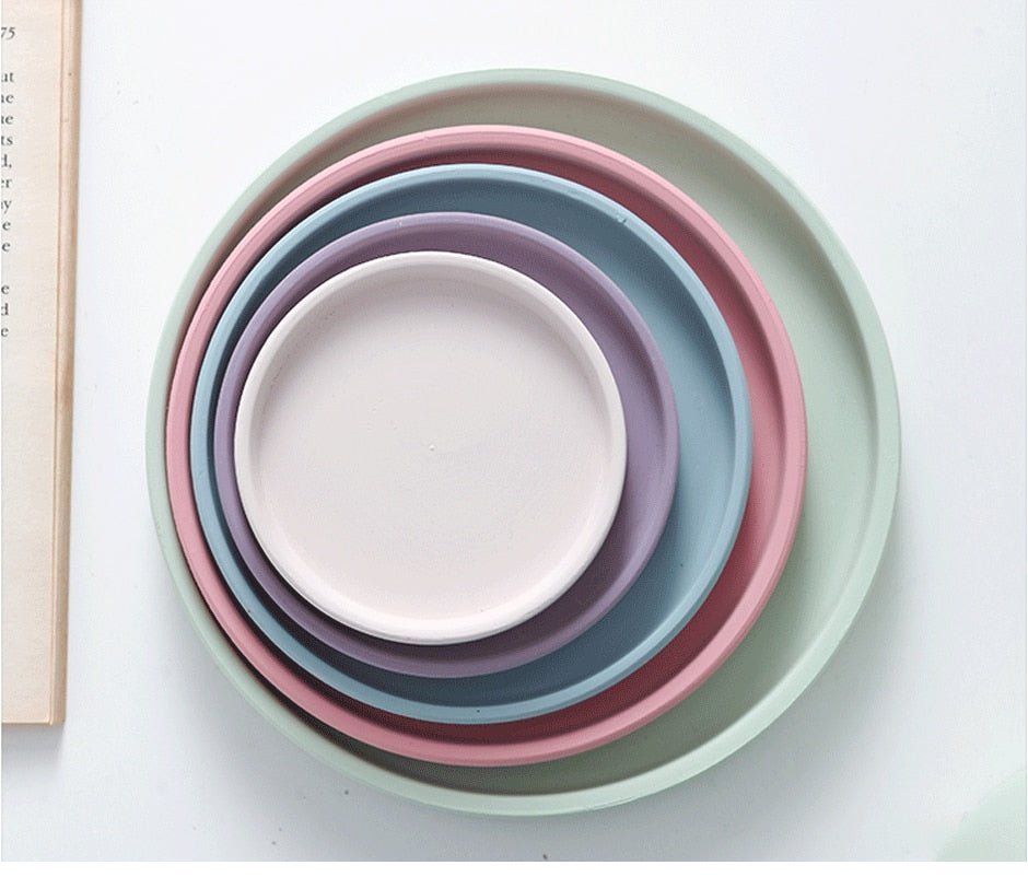 Hom & Ember – Elegant Ceramic Planter with Matching Saucer for a Serene Ambiance - Hom & Ember