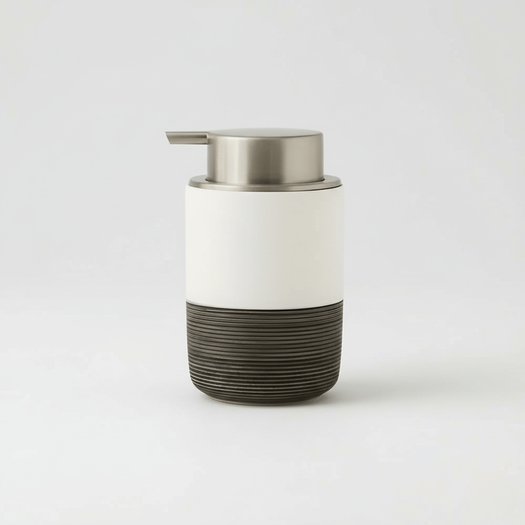 Hom & Ember – Elegant Ceramic Soap Dispenser for a Serene Ambiance - Hom & Ember