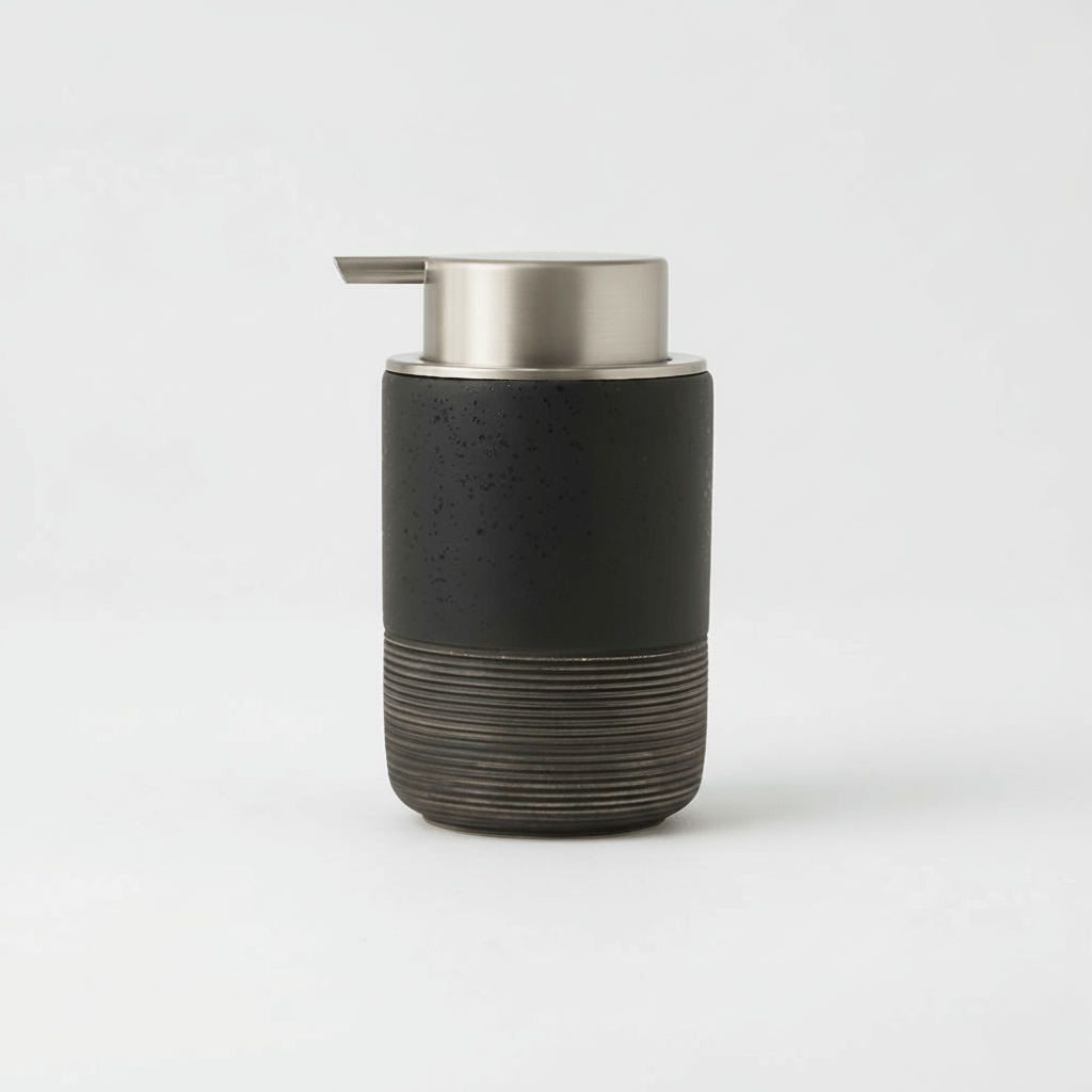 Hom & Ember – Elegant Ceramic Soap Dispenser for a Serene Ambiance - Hom & Ember