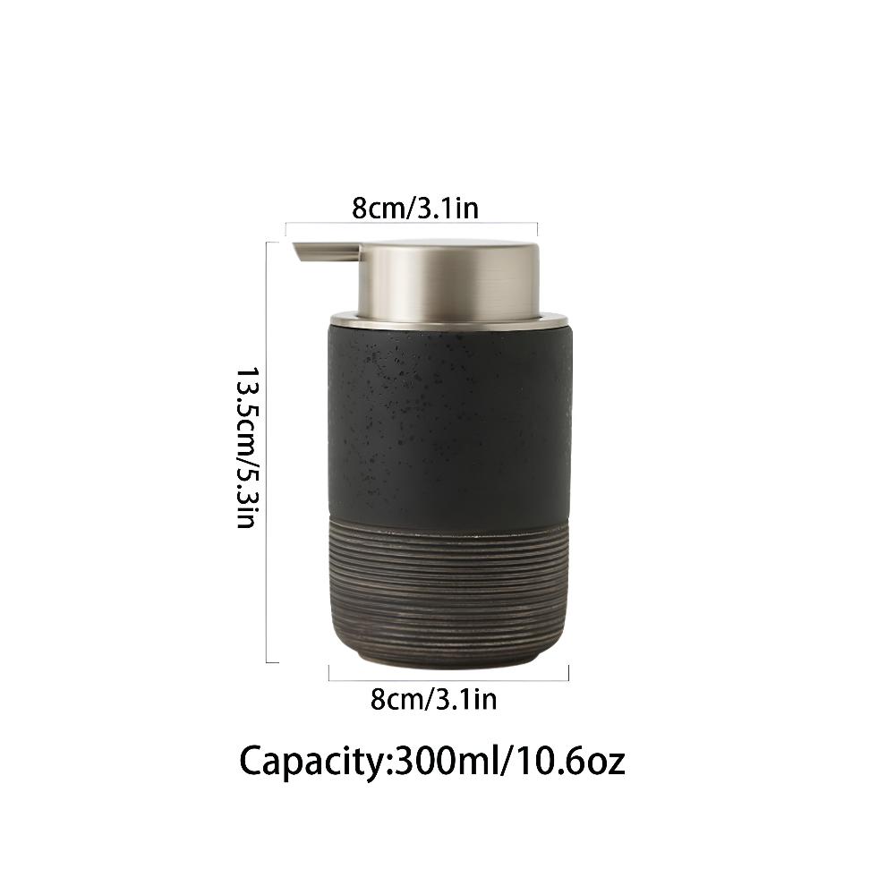 Hom & Ember – Elegant Ceramic Soap Dispenser for a Serene Ambiance - Hom & Ember