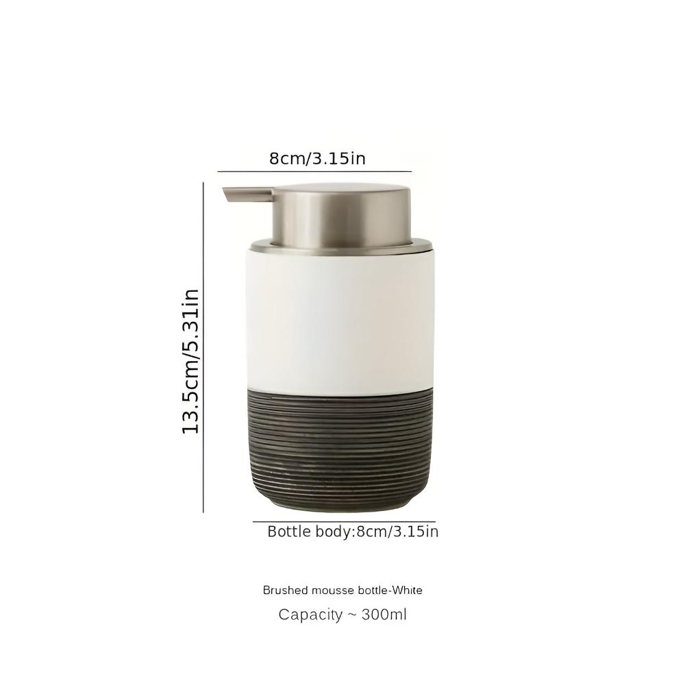 Hom & Ember – Elegant Ceramic Soap Dispenser for a Serene Ambiance - Hom & Ember