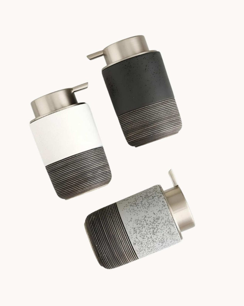 Hom & Ember – Elegant Ceramic Soap Dispenser for a Serene Ambiance - Hom & Ember