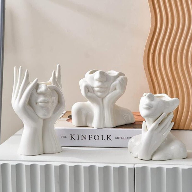 Hom & Ember – Elegant Ceramic Vase for Contemporary Spaces with Timeless Charm - Hom & Ember