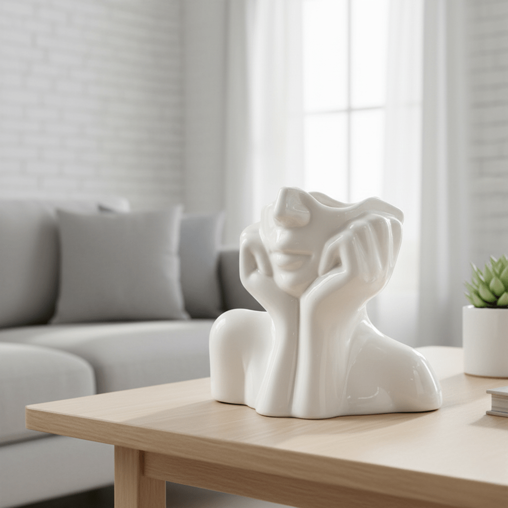 Hom & Ember – Elegant Ceramic Vase for Contemporary Spaces with Timeless Charm - Hom & Ember