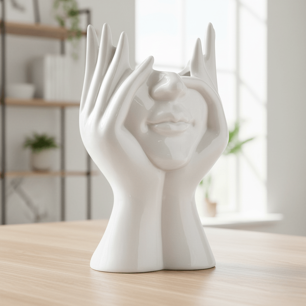 Hom & Ember – Elegant Ceramic Vase for Contemporary Spaces with Timeless Charm - Hom & Ember