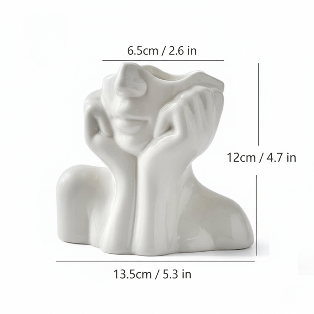 Hom & Ember – Elegant Ceramic Vase for Contemporary Spaces with Timeless Charm - Hom & Ember