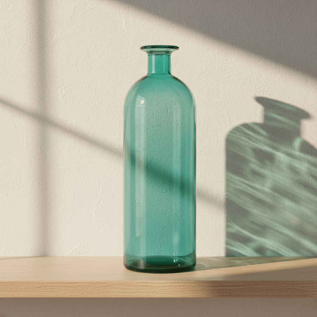 Hom & Ember Elegant Clear Glass Bud Vase - Minimalist Design - Hom & Ember