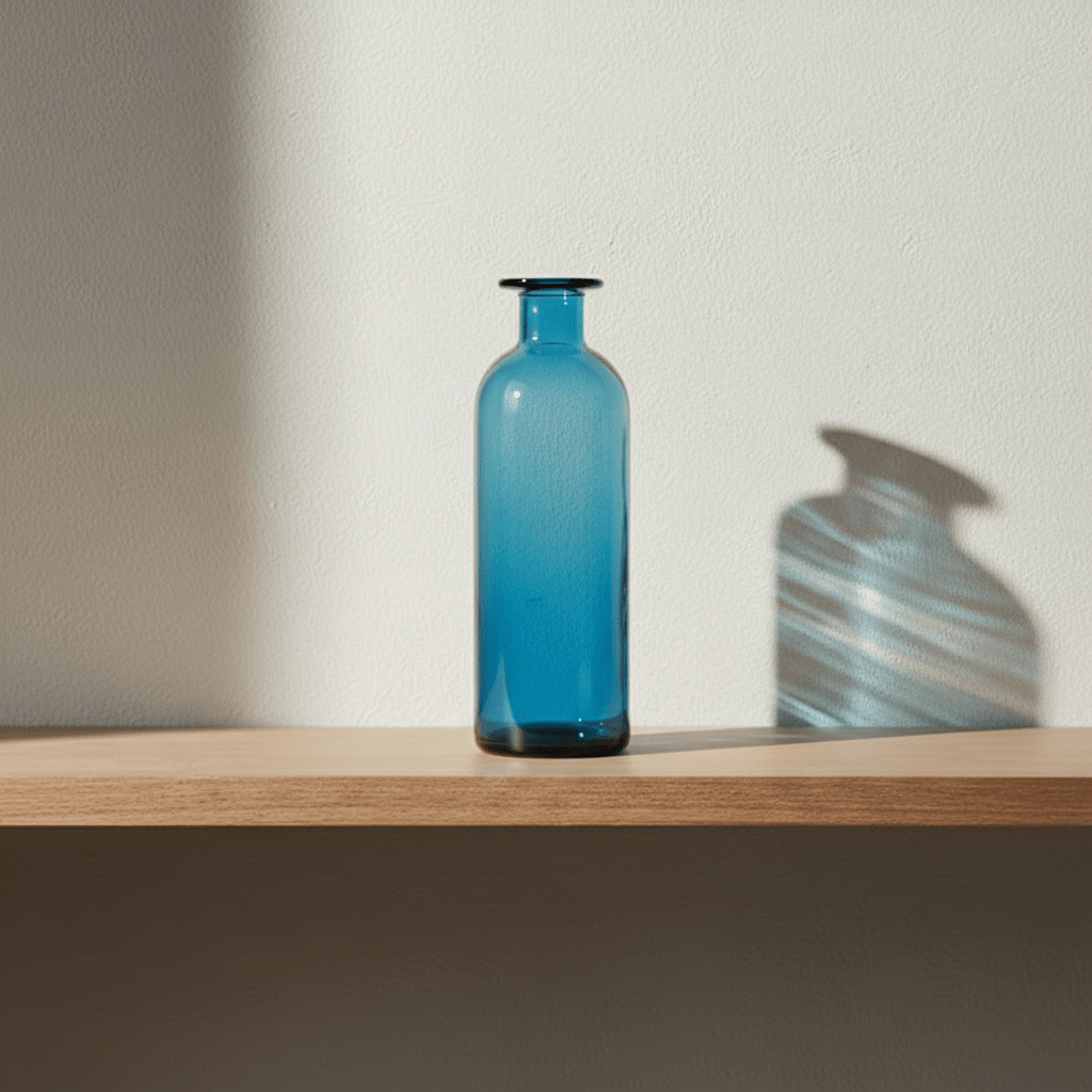 Hom & Ember Elegant Clear Glass Bud Vase - Minimalist Design - Hom & Ember