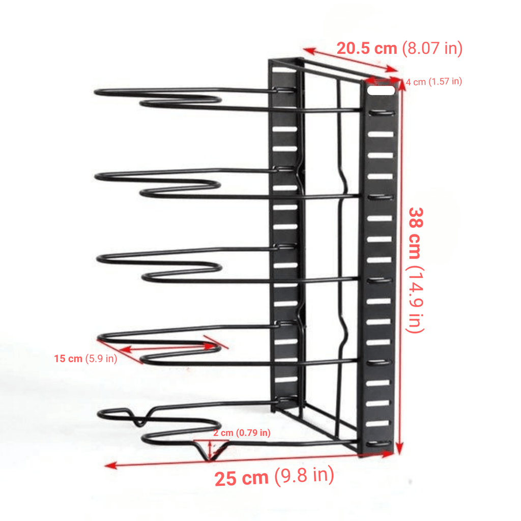 Hom & Ember – Elegant Cookware Organiser for a Clutter - Free Kitchen with Timeless Charm - Hom & Ember