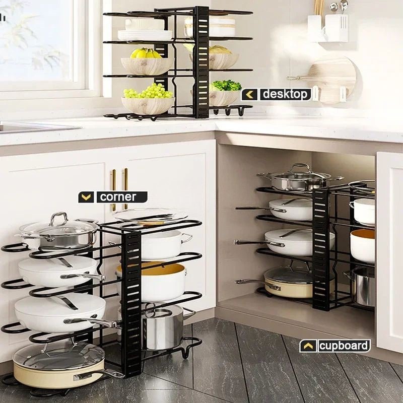 Hom & Ember – Elegant Cookware Organiser for a Clutter - Free Kitchen with Timeless Charm - Hom & Ember