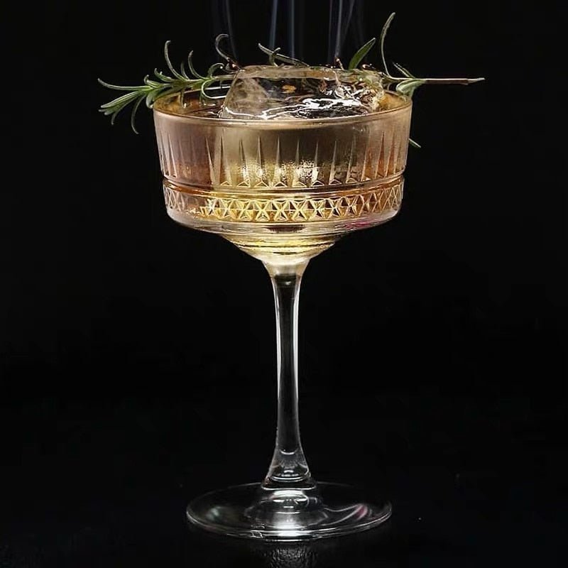 Hom & Ember – Elegant Crystal Cocktail Glasses for Sophisticated Gatherings with Timeless Charm - Hom & Ember
