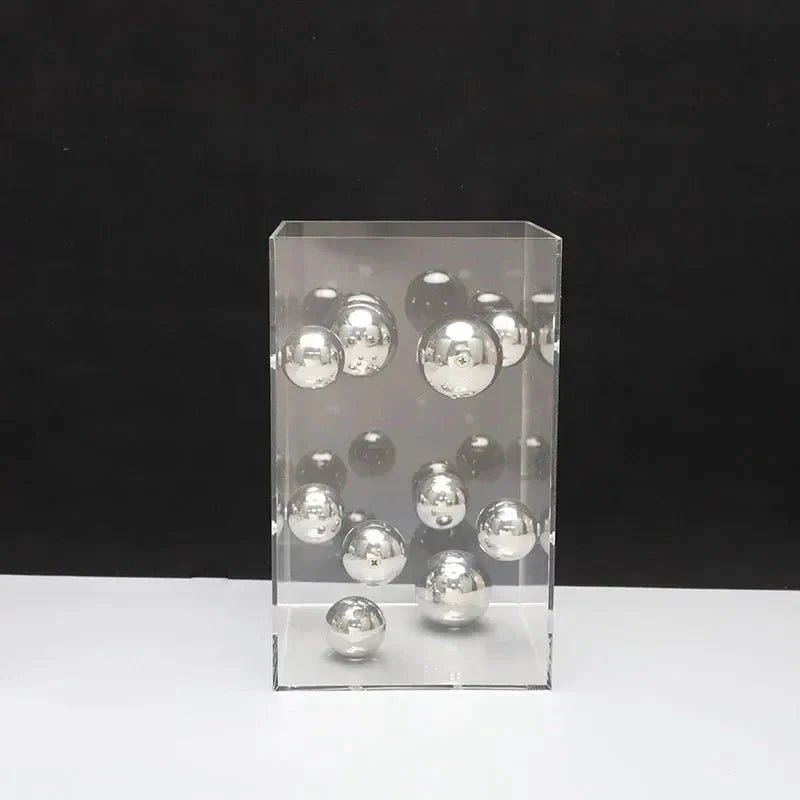 Hom & Ember – Elegant Decorative Cube Floating Spheres for a Captivating 3D Modern Effect - Hom & Ember