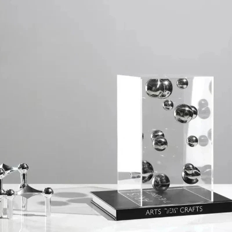 Hom & Ember – Elegant Decorative Cube Floating Spheres for a Captivating 3D Modern Effect - Hom & Ember