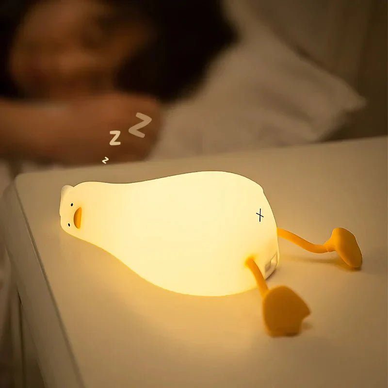 Hom & Ember – Elegant Duck - Shaped Ambient Lamp in Soft Silicone for a Serene Ambiance - Hom & Ember