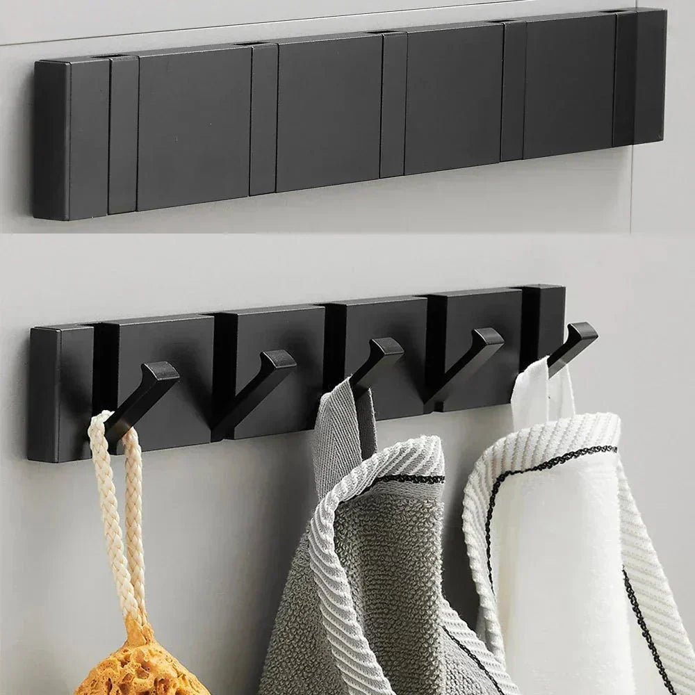 Hom & Ember – Elegant Foldable Wall Hook in Sleek Metal Finish for a Chic Space - Hom & Ember