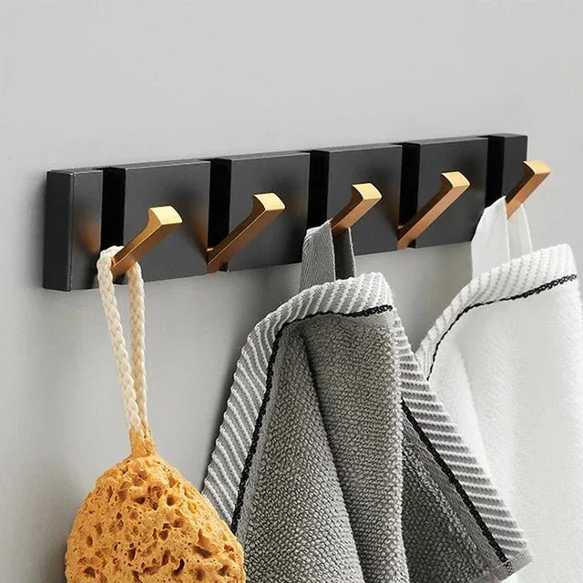 Hom & Ember – Elegant Foldable Wall Hook in Sleek Metal Finish for a Chic Space - Hom & Ember