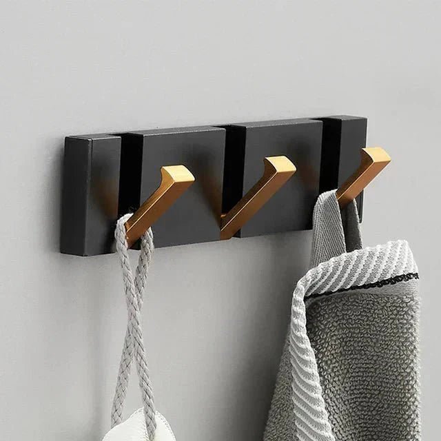 Hom & Ember – Elegant Foldable Wall Hook in Sleek Metal Finish for a Chic Space - Hom & Ember