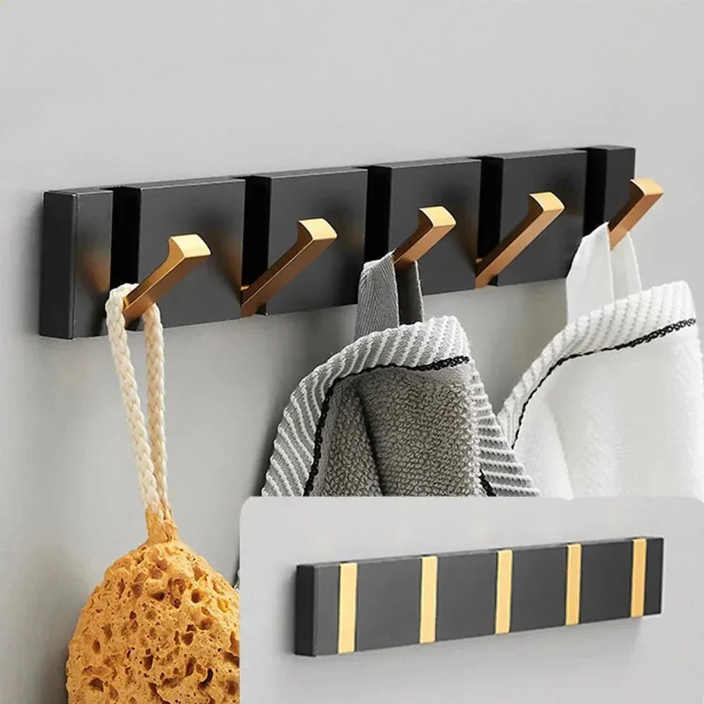 Hom & Ember – Elegant Foldable Wall Hook in Sleek Metal Finish for a Chic Space - Hom & Ember