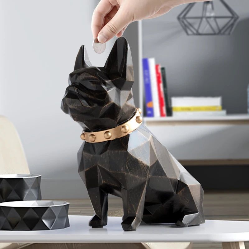 Hom & Ember – Elegant French Bulldog Coin Bank for a Chic Touch and Contemporary Design - Hom & Ember