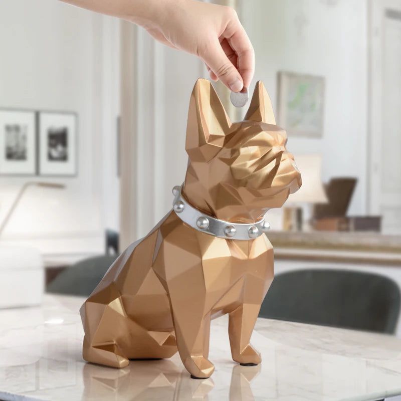 Hom & Ember – Elegant French Bulldog Coin Bank for a Chic Touch and Contemporary Design - Hom & Ember