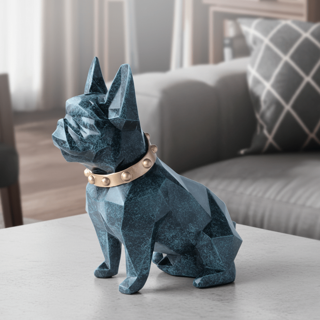 Hom & Ember – Elegant French Bulldog Coin Bank for a Chic Touch and Contemporary Design - Hom & Ember