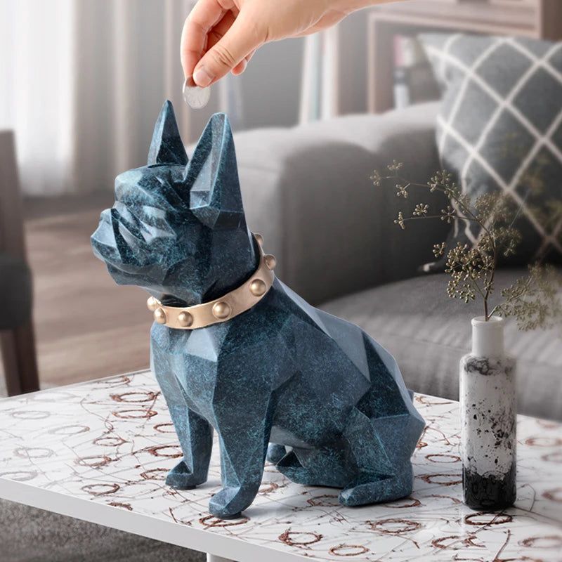 Hom & Ember – Elegant French Bulldog Coin Bank for a Chic Touch and Contemporary Design - Hom & Ember