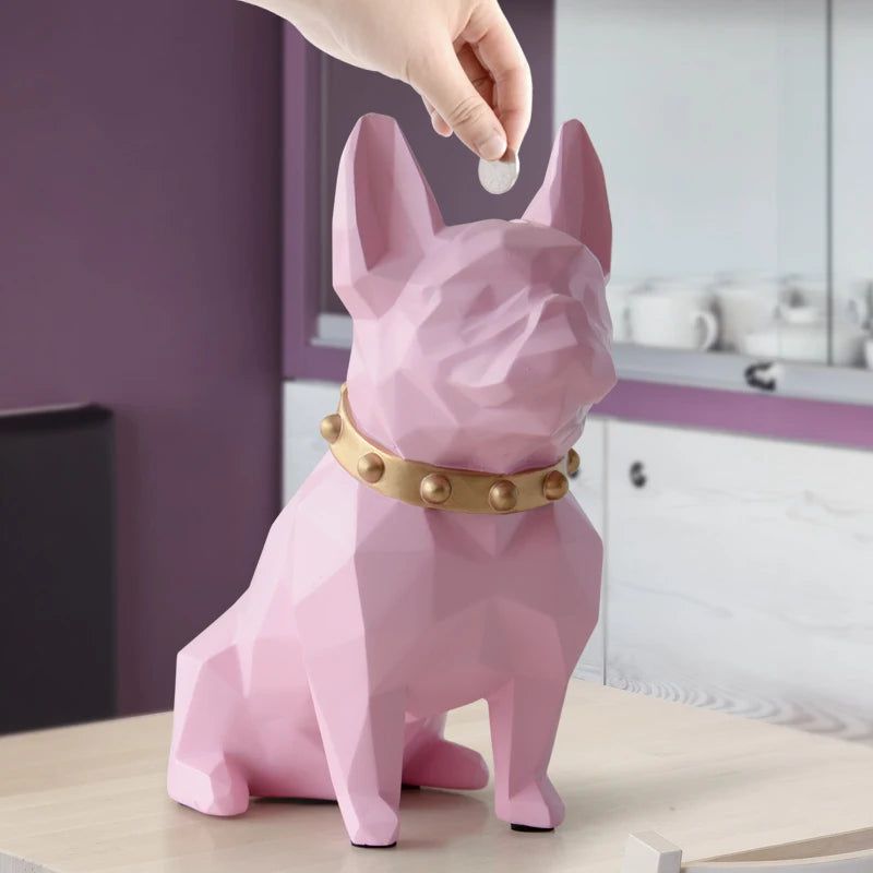 Hom & Ember – Elegant French Bulldog Coin Bank for a Chic Touch and Contemporary Design - Hom & Ember