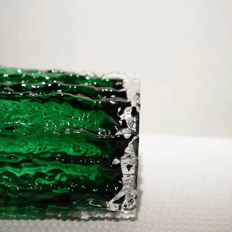 Hom & Ember – Elegant Frosted Textured Glass Vase for a Chic Home Décor with Timeless Charm - Hom & Ember