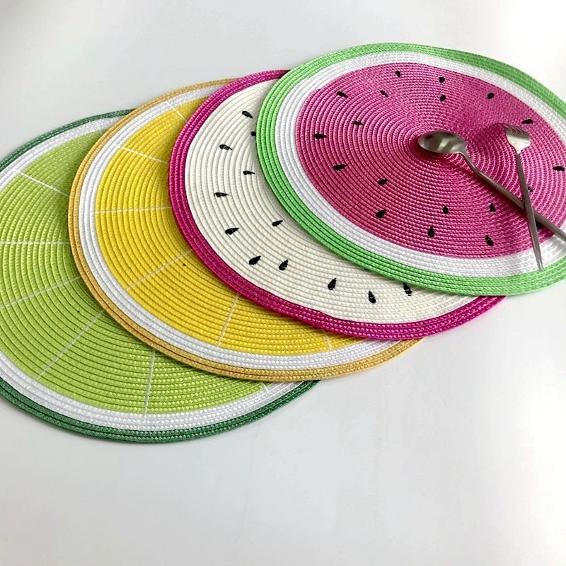 Hom & Ember – Elegant Fruit - Themed Placemats for a Charming Dining Experience - Hom & Ember