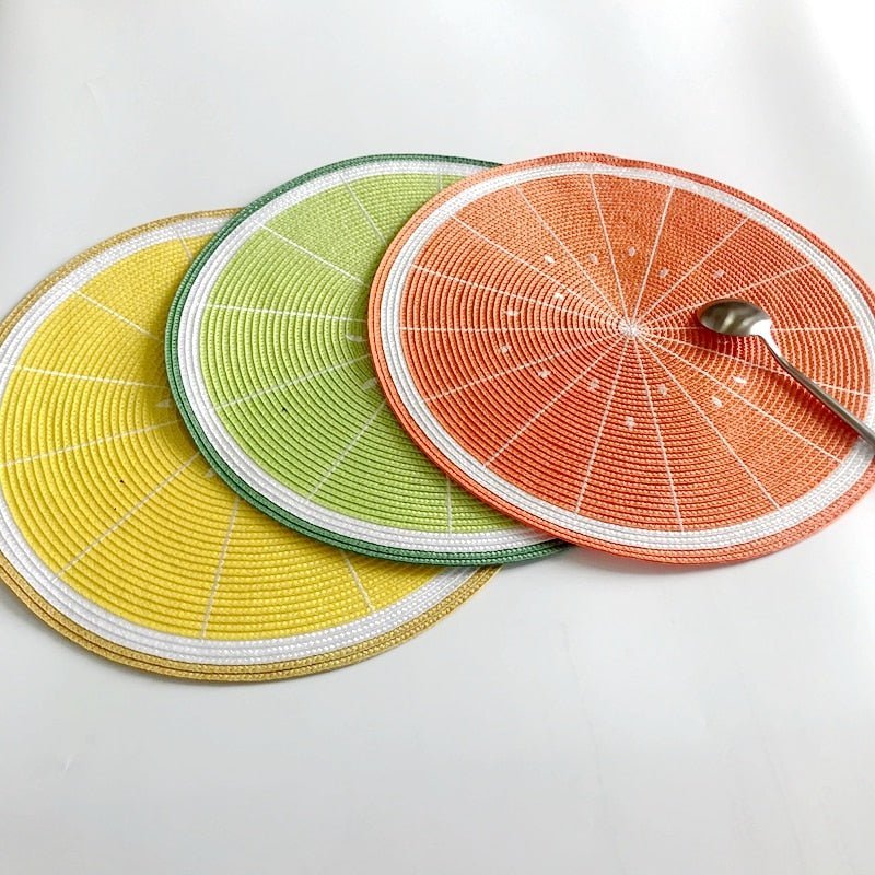 Hom & Ember – Elegant Fruit - Themed Placemats for a Charming Dining Experience - Hom & Ember