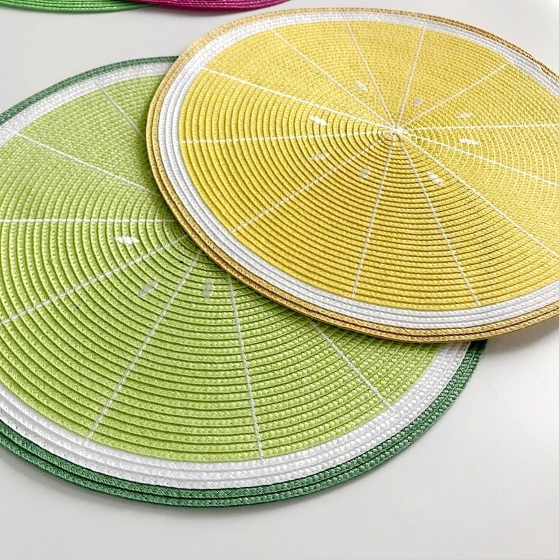 Hom & Ember – Elegant Fruit - Themed Placemats for a Charming Dining Experience - Hom & Ember