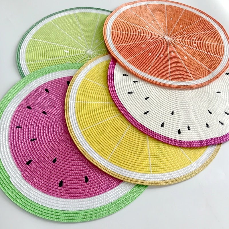 Hom & Ember – Elegant Fruit - Themed Placemats for a Charming Dining Experience - Hom & Ember